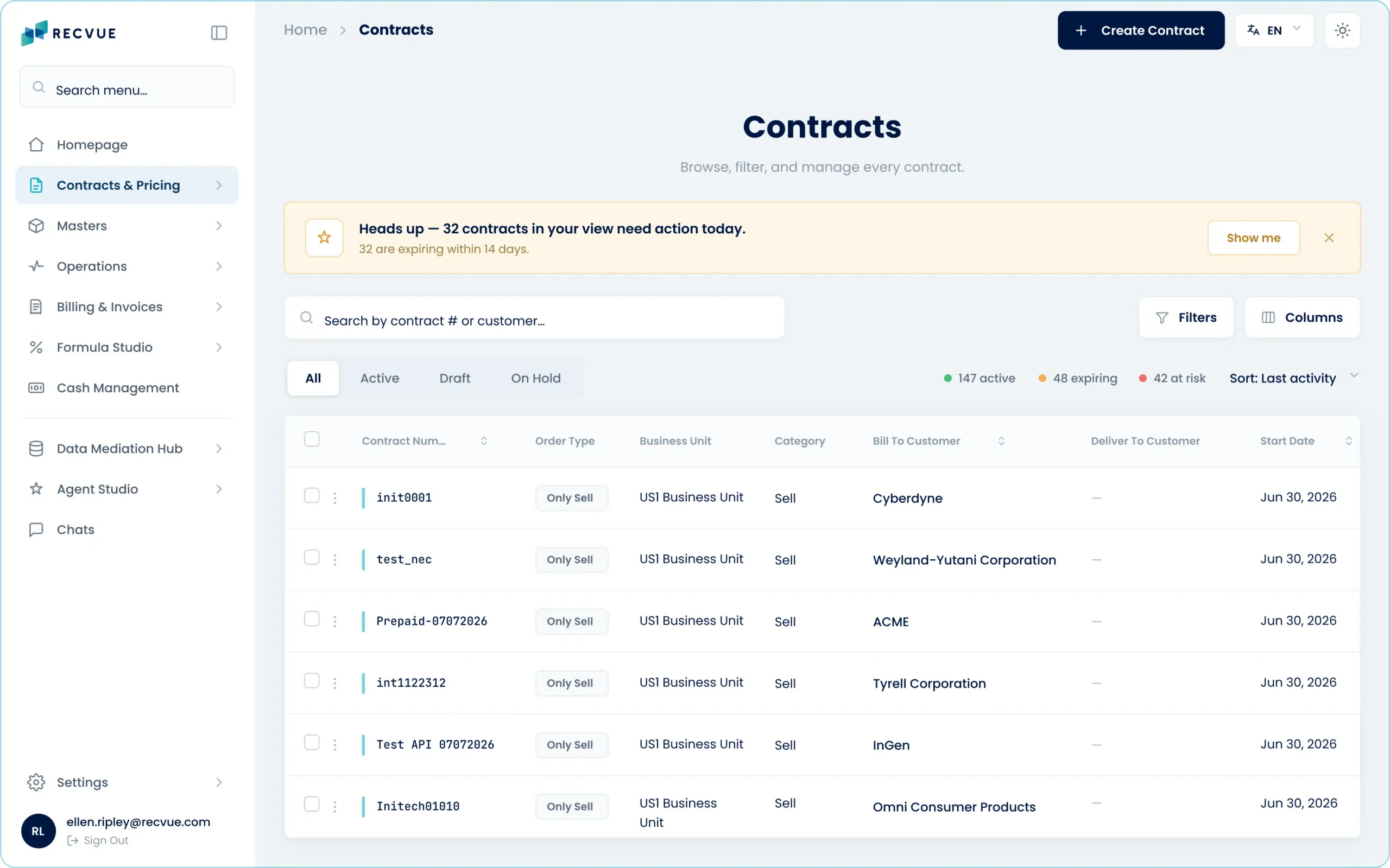 Turn Every Contract Into a Governed, Billing-Ready Record
